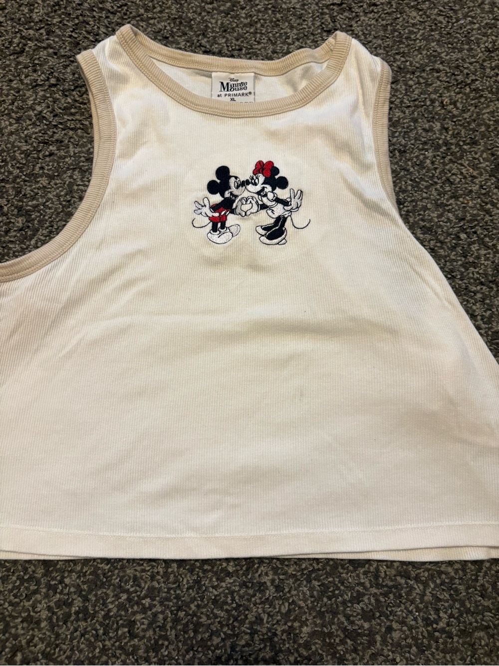 Disney Minnie & Mickey Cream Tank Top for Women